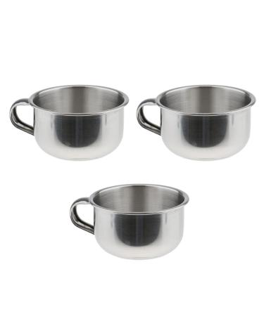 Harilla High-Quality Stainless Steel Shaving Mug Set of 3 | Premium Beard Care Accessories - Worldwide Shipping - Buy Online on GoSupps.com