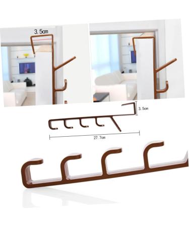 BUGUUYO 3pcs Wall Coat Clothes Rack Over The Door Hanger Five Sections Hanging Door - Buy Online on GoSupps.com