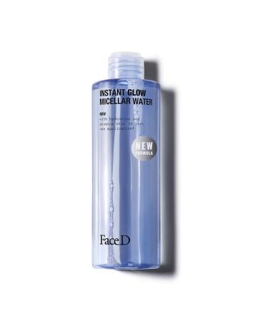 Face D | Instant Glow Micellar Water with Hyaluronic Acid for make-up removing and antioxidant action 400ml