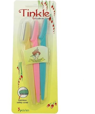 Ladies Eyebrow Razor Dermaplaning Painless Portable Facial Shaver Pack of 3 - Buy Online on GoSupps.com