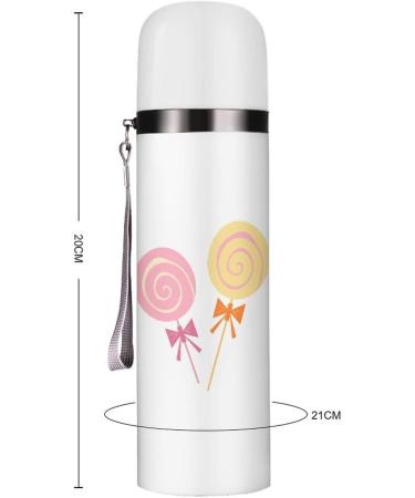 Cartoon Lollipop Insulated Water Bottle 19 OZ Stainless Steel Travel Mug For Drink Sports Camping Hiking Outdoors - Buy Online on GoSupps.com
