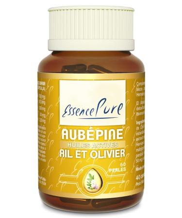 Garlic Olive Hawthorn Pure Essence | Hypertension & Healthy Cardiovascular System | Hawthorn Garlic Capsules & Olive Leaf | 60 Pearls Api-Nature