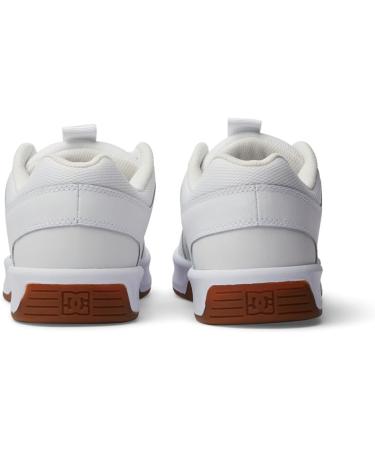 DC Shoes Men's Lynx Zero Leather Sneakers - White Gum - EU Size 44 | International Shipping Available - Buy Online on GoSupps.com