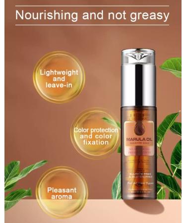 KizaiaCare Marula Oil Intensive Repair for Hair & Skin | 100% Pure Cold Pressed Carrier Oil | Imported from Southern Africa | Color Safe Treatment for Long Lasting Shine | Tangle & Frizz-Free Formula - Buy Online on GoSupps.com