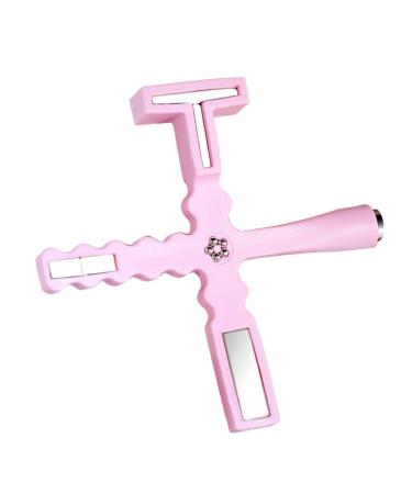 5 in 1 Cat Eye Magnet for Nails - Magnetic Nails Polish Wand - Professional Cat Eye Stick 5 in 1 Nail Design Tools for Salon Studio Home Pink