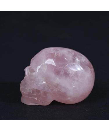 Natural Crystal Rough 1PC Natural Rose Quartz Crystal Skull Taxidermy Reiki Statue Pink Stones - Buy Online on GoSupps.com