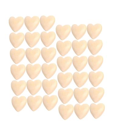 Ibasenice 50 pieces log color peachherz pearls for the production of bracelets unfinished valentine pearls love spacer pearls for bracelets wooden lotus tree child jewelry as shown 2x2cm