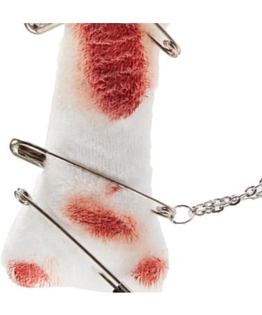 Furry HairPins Girl Subculture Bloodstain Brooch Great for Most Hair Type Hair Clip with Pin for Lady Women Girl Red - Buy Online on GoSupps.com