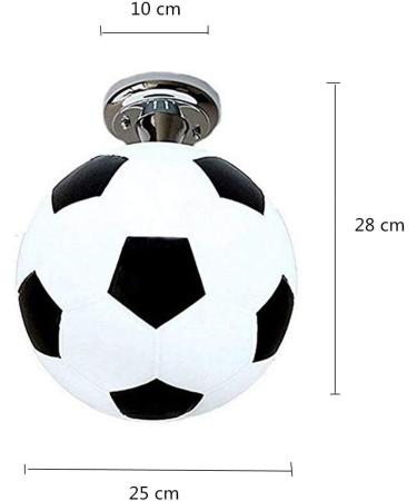 Buy Barykep Children's Room Lamp Football Black & White LED Light for Boys & Girls | Cartoon Design for Youth Rooms - Buy Online on GoSupps.com