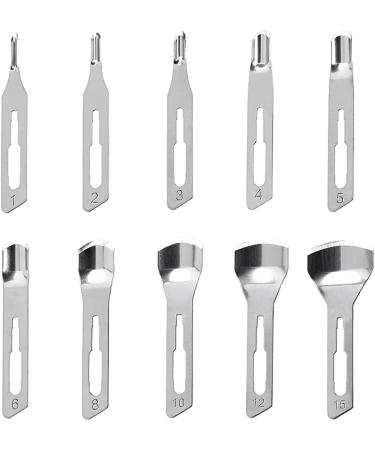Kosmetex 10 pcs No.5 Hollow Chisel Blades for Foot Care - Premium Quality Tools for Gentle Nail Care - Buy Online on GoSupps.com