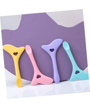 Didiseaon 4 Pcs Eyeliner Silicone Molds Eyeshadow Mascara Guard Applicator Face Cream Spoon Stamp Eyelash Girl mediumx2pcs Assorted Colorx2pcs - Buy Online on GoSupps.com