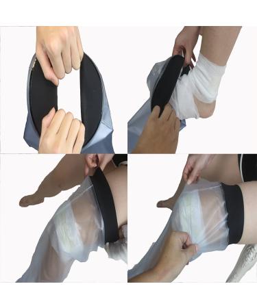 QMINKUN Waterproof Leg Cast Cover for Shower Bath-Reusable Full Leg Waterproof Protector Keep Cast and Bandage Dry-Adult Full leg-78cm - Buy Online on GoSupps.com