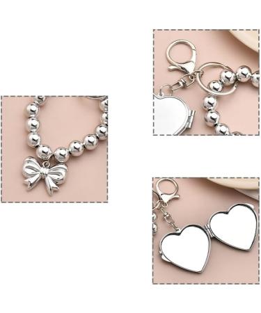 Portable Small Compact Mirror Keychain for Bag Pocket Mirror for Purse Beaded Bracelet Key Chain Phone Handbag Pendant Wrist Strap Lanyard for Decoration Mini Vanity Travel Makeup Mirror Key Accessory Key Chain Wristlet Bracelet - Buy Online on GoSupps.com