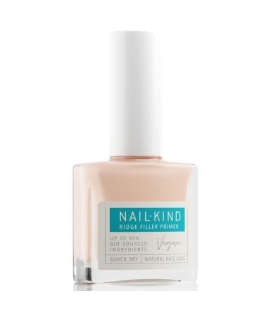 NAILKIND Nail Ridge Filler Primer & Treatment - Vegan Natural Nail Polish with Satin Finish - Covers Imperfections Conditions Nails - With Vitamin E - For Fresh Youthful Nails - 8ml Nail Ridge Filler Primer + Treatment