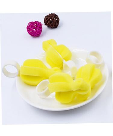 Bottle Brush Pacifier Brush Mini Nipple Cleaning Sponge Baby Milk Bottle Washing Tool Yellow 2 Pack