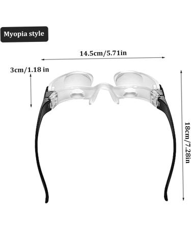 Weduspaty Adjustable Magnifying Glasses - 4-Fold Magnification for Myopia Seniors Anti-Blend Wearable Loupe for Reading & TV - Perfect for Low Vision - Buy Online on GoSupps.com
