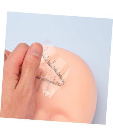 PLAFOPE Brow Ruler Eyebrow Stencil 50pcs s Eye Women Trimmer Stamp Makeup Diy for Sticker Stencils Blue Template 18.00X3.80X0.10CM Blue - Buy Online on GoSupps.com