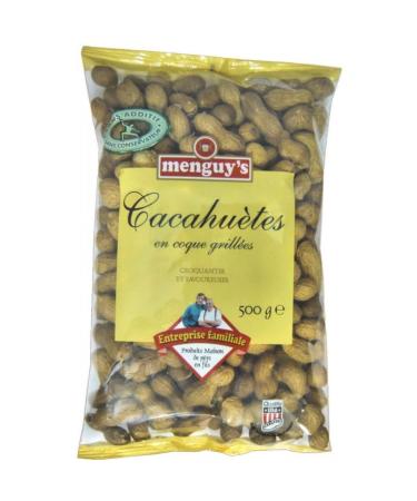 PEANUTS IN SHELL 500G, MENGUY'S, PACK OF 3
