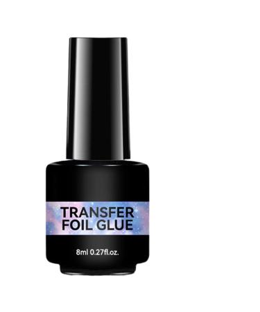Nail Foil Glue | 8ml Strong Adhesion Transparent Gel Requires a UV Lamp | Ideal for Home Care and Decorative Nail Art