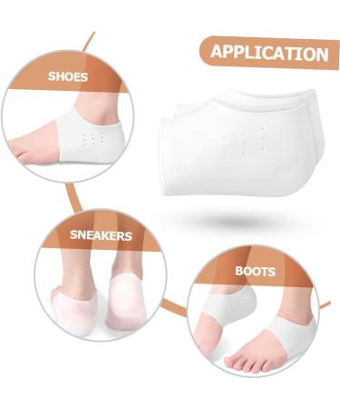FOMIYES Height Increase Insoles - 2 Pairs Invisible Detachable Heel Pads for Unisex | Skin-Friendly Comfort - Buy Online on GoSupps.com