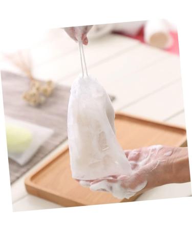 Mikinona 100 Pcs Soap Foam Net Body Bar Soap Exfoliating Soap Pouch Loofah Soap White or - Buy Online on GoSupps.com