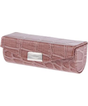JAMNIK Alligator-textured faux leather lipstick case with mirror for women and girls brown - Buy Online on GoSupps.com