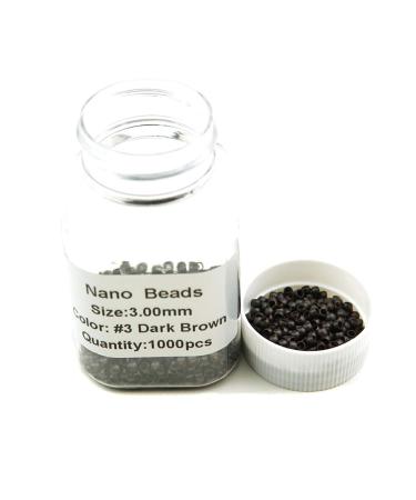 KOCONI Hair Extensions - Nano Beads 3mm in #3 Dark Brown | Premium Quality International Shipping - Buy Online on GoSupps.com