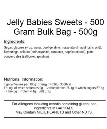 Jelly Beans 500g Bag - Buy Online on GoSupps.com