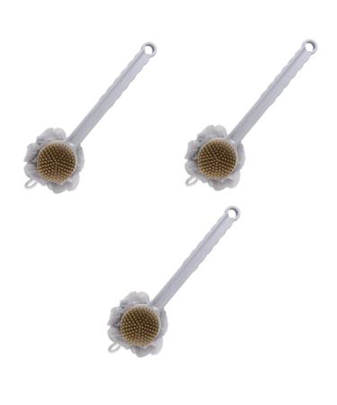 Healeved 3 Pcs Double Sided Bath Brush Loofah Dish Sponge Bath Scrubber Body Sponges Body Exfoliating Brush Foot Cleaning Scrubber Shower Sponge Back Scrubber Bathing Brushes Bath Brushes 36X11X11CMx3pcs