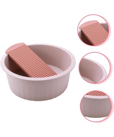 BIUDECO Washboard Bucket Pink 33.5x33.5cm - Buy Online on GoSupps.com