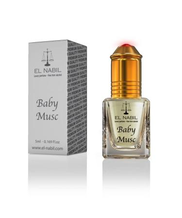 El nabil royal gold arabian perfume oil | perfume oils for women and men | vanilla perfume oil | 0.17 Fl Oz (BABY MUSC)