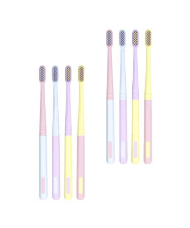 Healeved 8st ice cream toothbrush sensitive toothbrush adult toothbrush extra toothbrush for sensitive gums hand toothbrush lightening child cleaning brush plastic