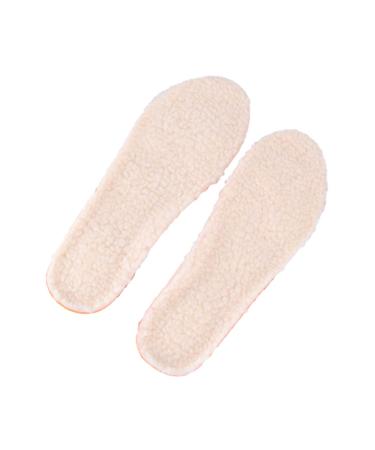 Beaupretty 1 Pair Warm Insoles Slippers Plantillas Ortopedicas para Hombre Ladies Running Shoes Inner Soles Shoe Liners for Women - Absorbing Shoe Cushions Boot Winter Wool Felt Heating Man As Shown Size 4