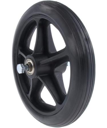 Prettyia Durable Strong Alloy Frame Wheelchair Front Castor Wheels Replacement Part Tool 5/16 inch Bearing 6 inch 7 inch 8 inch Diameter - Black 7 inch - Buy Online on GoSupps.com