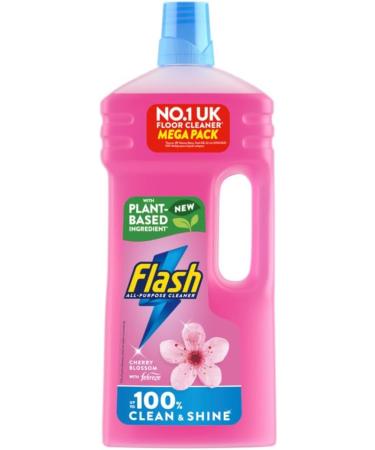 Flash All Purpose & Floor Cleaner 1.5L Cherry Blossom Scent 5 bottles set + for You: Organza Small Bag - Buy Online on GoSupps.com