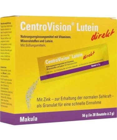 CENTROVISION Lutein 15 mg direct granules 28 pcs