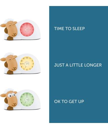 Zuzu Sam the Lamb Clock & Night Light for Kids | Adjustable Brightness & Auto Shutdown | Ideal Sofa Bed Companion for Sleep Routine - Buy Online on GoSupps.com