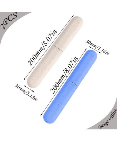 2 Pcs Toothbrush Case Toothbrush Case Travel Cover Plastic Travel Toothbrush Cover Replacement Toothbrush Storage Case Portable Travel Toothbrush Holder for Home Travel Hiking - Buy Online on GoSupps.com