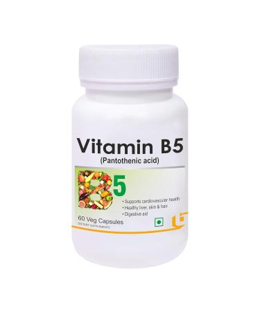 TU Vitamin B5 (Pantothenic Acid) Supplement 100% RDA Approved for Energy & Metabolism 60 Veg Capsules