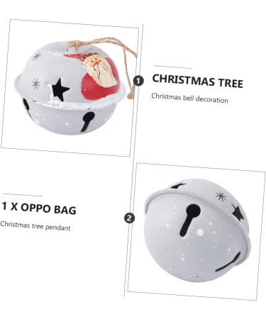 Yardenfun 1pc Christmas Tree Bells Christmas Tree Decorations Grazing Bells Bell Hanging Decor Accessories White 6X6CM - Buy Online on GoSupps.com