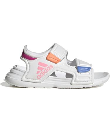 adidas Unisex Kids Altaswim Beach & Pool Shoes - 12 UK Child - White/Pink - Buy Online on GoSupps.com