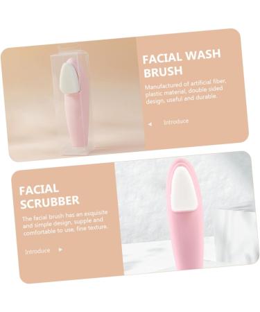 Ipetboom Facial Brush Face Cleansing Brush Facial Exfoliator Face Wash Brush Soft Bristle Cleaning Brush Face Cleaner Brush Miss Man-made Fiber Plastic Scrub Double Sided - Buy Online on GoSupps.com