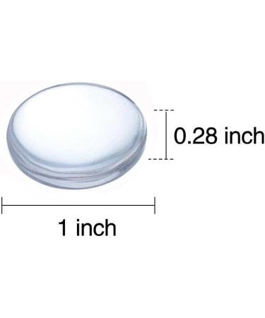 1 Transparent Glass Dome Tiles - 60 Pieces Clear Round Gems for Christmas Decor & Jewelry Making - Buy Online on GoSupps.com