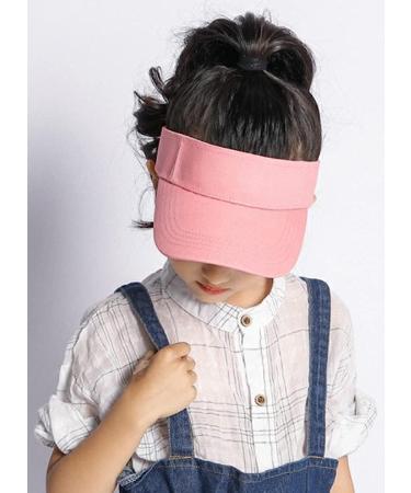 Kids Adjustable Sun Visor Cap - UV Protection Athletic Hat for 5-12 Years Old - Pink - Buy Online on GoSupps.com