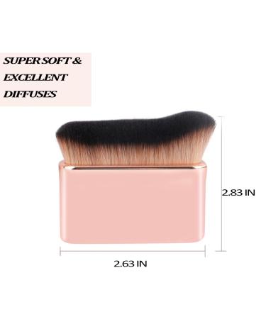 Professional Kabuki Makeup Brush for Flawless Blending - High Density Flat Brush for Powder Cream and Liquid Blush | Ideal for Face Legs Tanning & Concealer - Buy Online on GoSupps.com