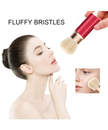 Retractable Makeup Brush with Soft Bristles - Durable Aluminum Tube for Blush Powder & Cosmetic Application | International Shipping Available - Buy Online on GoSupps.com