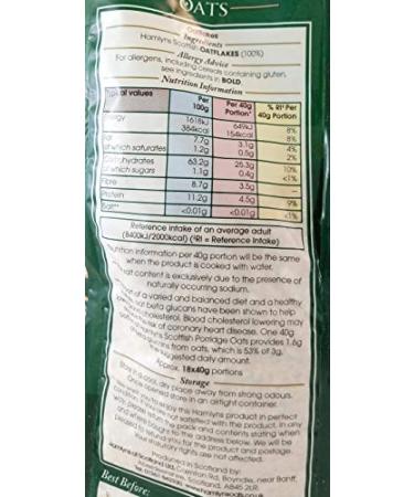 Hamlyn's Scottish Porridge Oats  26-Ounce (Pack of 3) - Buy Online on GoSupps.com