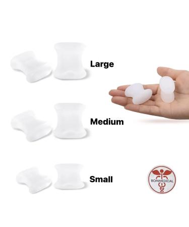 Multi-Size Silicone Toe Spreader - 6 Pack (S-M-L) - Soothes Bunion Pain and Promotes Toes Alignment - Buy Online on GoSupps.com
