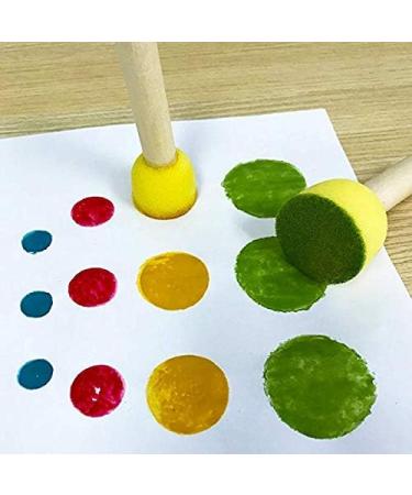 60pcs Assorted Round Paint Foam Sponge Brush Set Painting Tools  Brush Set - Great for Kids Arts and Crafts  Stencils  Painting - Buy Online on GoSupps.com