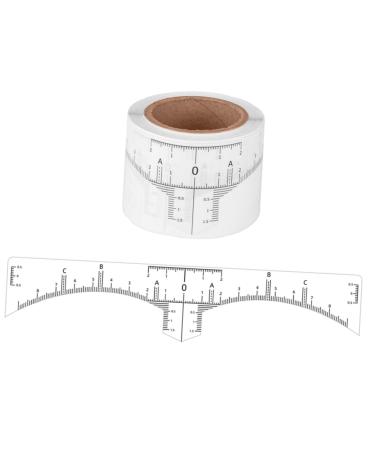 Housoutil Clear Sticker 50pcs Shapers Drawing Shaper Rulers Makeup Professional Marker Line Ruler Leveling Measuring